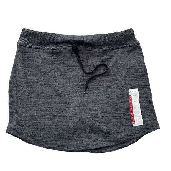 NWT Z BY ZOBHA Studio Skort Charcoal Spacedye Size XL - Picture 5 of 8